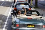 Amsterdam 15 juli 2016
Beau v Erven Dorens in zijn jaguar cabrio.