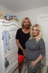 Wateringen 19 juli 2016 
Bobbi Eden ( zwanger ) met haar man Mark Laurenz in hun babykamer.