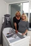 Wateringen 19 juli 2016 
Bobbi Eden ( zwanger ) met haar man Mark Laurenz in hun babykamer.