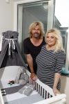 Wateringen 19 juli 2016 
Bobbi Eden ( zwanger ) met haar man Mark Laurenz in hun babykamer.