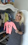 Wateringen 19 juli 2016 
Bobbi Eden ( zwanger ) met haar man Mark Laurenz in hun babykamer.