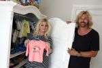 Wateringen 19 juli 2016 
Bobbi Eden ( zwanger ) met haar man Mark Laurenz in hun babykamer.