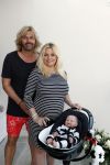 Wateringen 19 juli 2016 
Bobbi Eden ( zwanger ) met haar man Mark Laurenz in hun babykamer.