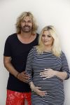 Wateringen 19 juli 2016 
Bobbi Eden ( zwanger ) met haar man Mark Laurenz in hun babykamer.