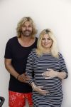 Wateringen 19 juli 2016 
Bobbi Eden ( zwanger ) met haar man Mark Laurenz in hun babykamer.
