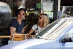 Amsterdam 21 juli 2016
Chantal Janzen met een vriend op etrras.