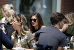 Amsterdam 12 juli 2016 
Chelsey Weimar op terras in Amsterdam zuid.