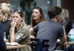 Amsterdam 12 juli 2016 
Chelsey Weimar op terras in Amsterdam zuid.