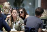 Amsterdam 12 juli 2016 
Chelsey Weimar op terras in Amsterdam zuid.