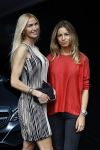Amsterdam 9 juli 2016
Modeshow Monique Collignon op AFW Amsterdam fashion week bij westergasfabriek.
Christie Bokma met Alice Koreman