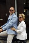 Amsterdam 12 juli 2016
Connie Witteman en Eugene v Dun zijn in ondertrouw gegaan en fietsen naar huis.