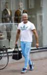 Amsterdam 20 juli 2016
Dries Roelvink in sportoutfit op de pc hooftstraat