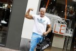 Amsterdam 20 juli 2016
Dries Roelvink in sportoutfit op de pc hooftstraat