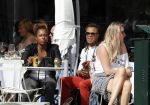Amsterdam 17 juli 2016 
Edgar davids op terras met verschillende dames.