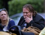 Amsterdam 7 juli 2016 
Frank Evenblij in de jordaan op terras met een man en een vrouw .