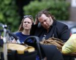 Amsterdam 7 juli 2016 
Frank Evenblij in de jordaan op terras met een man en een vrouw .