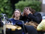 Amsterdam 7 juli 2016 
Frank Evenblij in de jordaan op terras met een man en een vrouw .