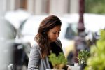 Amsterdam 8 juli 2016
Halina Reijn op de fiets en op etrras in Amsterdam