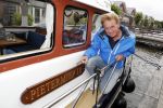 Uitgeest 11 juli 2016
Henny Huisman op zijn boot.
