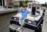 Uitgeest 11 juli 2016
Henny Huisman op zijn boot.