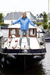Uitgeest 11 juli 2016
Henny Huisman op zijn boot.