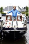 Uitgeest 11 juli 2016
Henny Huisman op zijn boot.