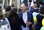 Amsterdam 17 juli 2016
Premiere huisdiergeheimen in Pathe arena. Javier Guzman zijn dochter Amelie ( grijze trui met hart) ex vriendin Yvette Hoogerwerf Hugo Metsers  met dochter Delphine Metsers (paarse kleding) en Kyara (grijze jurk)