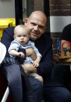 Amsterdam 12 juli 2016 
Jaap v Zweden met kleinzoon vader zoon en schoonzus op terras.