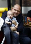 Amsterdam 12 juli 2016 
Jaap v Zweden met kleinzoon vader zoon en schoonzus op terras.