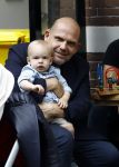 Amsterdam 12 juli 2016 
Jaap v Zweden met kleinzoon vader zoon en schoonzus op terras.