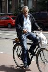 Amsterdam 12 juli 2016  
Jan Stekelenburg op de fiets in Amsterdam.