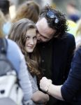 Amsterdam 17 juli 2016
Premiere huisdiergeheimen in Pathe arena. Javier Guzman zijn dochter Amelie ( grijze trui met hart) ex vriendin Yvette Hoogerwerf Hugo Metsers  met dochter Delphine Metsers (paarse kleding) en Kyara (grijze jurk)