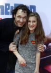 Amsterdam 17 juli 2016
Premiere huisdiergeheimen in Pathe arena. Javier Guzman zijn dochter Amelie ( grijze trui met hart) ex vriendin Yvette Hoogerwerf Hugo Metsers  met dochter Delphine Metsers (paarse kleding) en Kyara (grijze jurk)