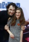 Amsterdam 17 juli 2016
Premiere huisdiergeheimen in Pathe arena. Javier Guzman zijn dochter Amelie ( grijze trui met hart) ex vriendin Yvette Hoogerwerf Hugo Metsers  met dochter Delphine Metsers (paarse kleding) en Kyara (grijze jurk)