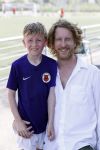 Amsterdam 19 juli 2016 
Jim de Groot met zijn zoontje bij afc voetbalkamp