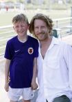 Amsterdam 19 juli 2016 
Jim de Groot met zijn zoontje bij afc voetbalkamp