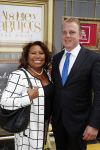 Amsterdam 13 juli 2016  
Premiere absolutely fabulous in Tuschinski. Justine Palmelay met een kennis