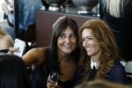 Amsterdam 11 juli 2016 
Modeshow Maria Tailor in de amsterdam Lookout aan het IJ. Karin de Rooy en Felicity Gullit