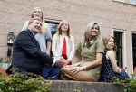Wassenaar 8 juli 2016
Koninklijk fotouur op de Horsten met Koning Willem Alexander Koningin Maxima en de prinsessen Amalia Ariane en Alexia. Ook de honden zijn erbij.