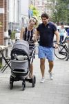 Amsterdam 23 juli 2016
 Liza Sips en Ralph Manheim achter  de kinderwagen.