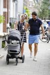 Amsterdam 23 juli 2016
 Liza Sips en Ralph Manheim achter  de kinderwagen.