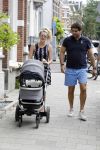 Amsterdam 23 juli 2016
 Liza Sips en Ralph Manheim achter  de kinderwagen.