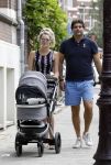 Amsterdam 23 juli 2016
 Liza Sips en Ralph Manheim achter  de kinderwagen.