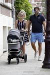 Amsterdam 23 juli 2016
 Liza Sips en Ralph Manheim achter  de kinderwagen.