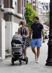 Amsterdam 23 juli 2016
 Liza Sips en Ralph Manheim achter  de kinderwagen.