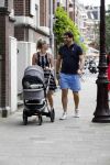 Amsterdam 23 juli 2016
 Liza Sips en Ralph Manheim achter  de kinderwagen.