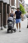 Amsterdam 23 juli 2016
 Liza Sips en Ralph Manheim achter  de kinderwagen.