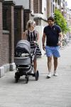 Amsterdam 23 juli 2016
 Liza Sips en Ralph Manheim achter  de kinderwagen.