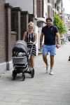 Amsterdam 23 juli 2016
 Liza Sips en Ralph Manheim achter  de kinderwagen.