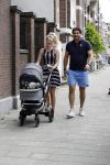 Amsterdam 23 juli 2016
 Liza Sips en Ralph Manheim achter  de kinderwagen.